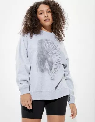 AE Forever Oversized Crew Neck Sweatshirt