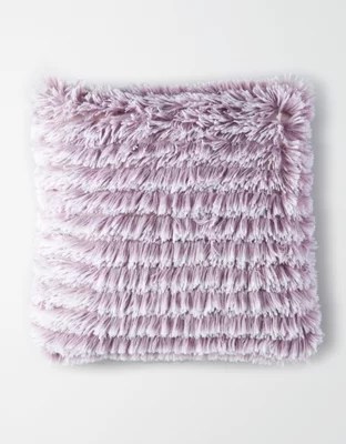 Dormify Ruffled Shag Pillow