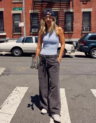 Aerie Skater Wide Leg Pant