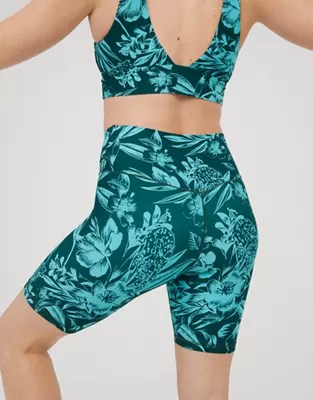 OFFLINE by Aerie x Aly Raisman Real Me High Waisted Crossover 7" Bike Short