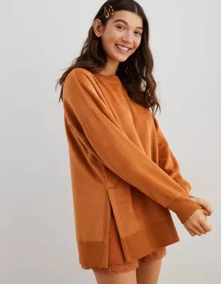 Aerie Oversized Coziest Desert Sweatshirt
