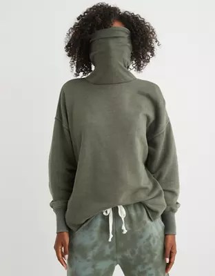 Aerie Fleece Turtleneck