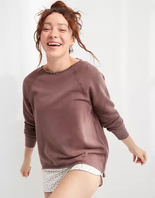 Aerie Everyday Kickback Crew Neck Sweatshirt