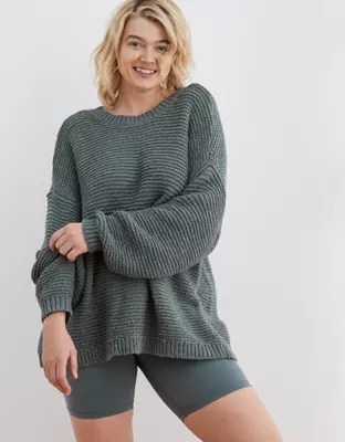 Aerie Open Back Sweater