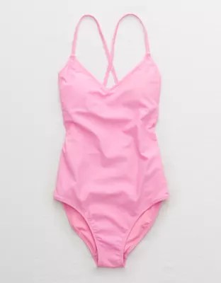 Aerie Strappy Back One Piece Swimsuit