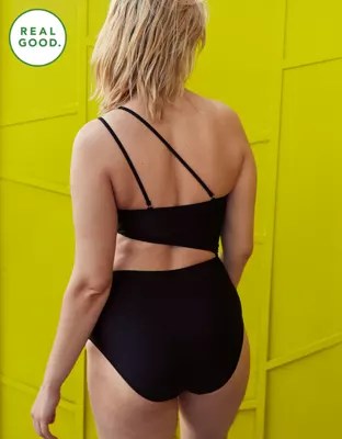 Aerie One Shoulder One Piece Swimsuit