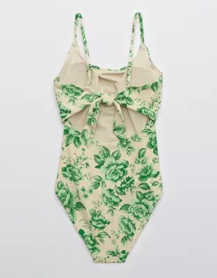 Aerie Tie Back One Piece Swimsuit