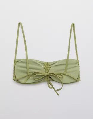 Aerie Ruched Bandeau Bikini Top