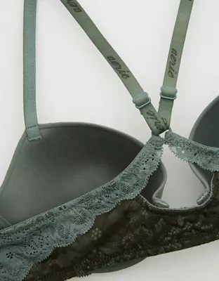 Aerie Real Happy Demi Lightly Lined Lace Bra