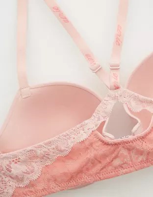 Aerie Real Happy Demi Lightly Lined Lace Bra
