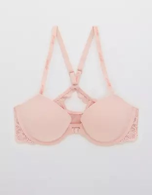 Aerie Real Happy Demi Lightly Lined Lace Bra