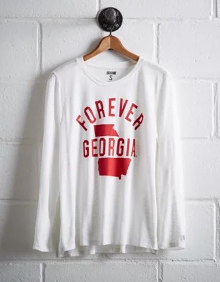 Tailgate Women's Long Sleeve TShirt, White American Eagle