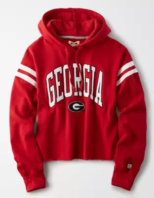 Tailgate Women's Bulldogs Cropped Fleece Hoodie