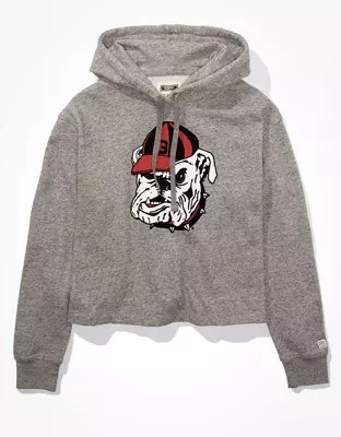 Tailgate Women's Bulldogs Cropped Hoodie