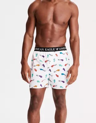 AEO Blow It Classic Stretch Boxer, White American Eagle Outfitters