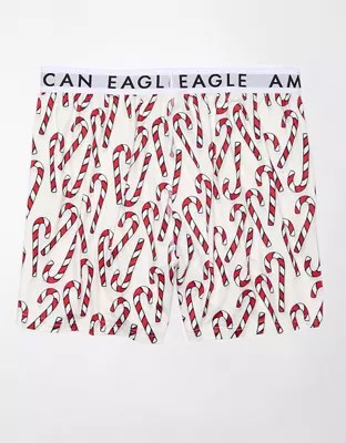 AEO Candy Canes Ultra Soft Pocket Boxer Short
