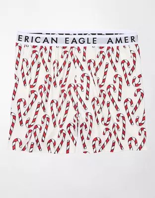 AEO Candy Canes Ultra Soft Pocket Boxer Short