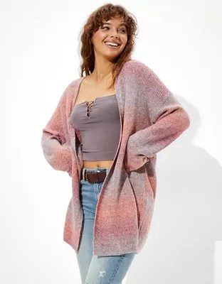 AE Oversized Space Dye Cardigan