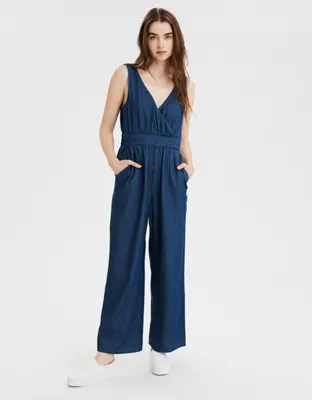 AE Denim VNeck Jumpsuit