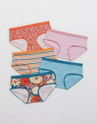 Aerie Cotton Elastic Boybrief Underwear 5Pack