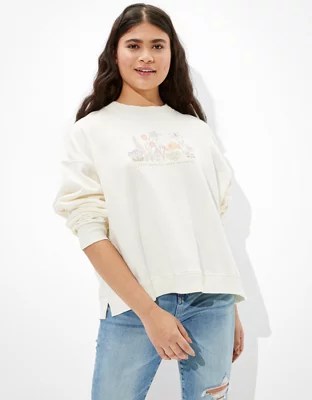 AE Forever Graphic Crew Neck Sweatshirt