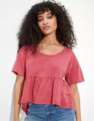 AE Scoop Neck Babydoll TShirt