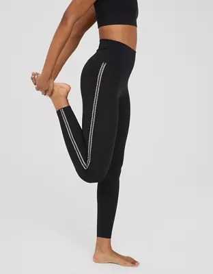 OFFLINE By Aerie Goals クロシェ インセット レギンス