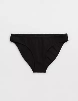 Aerie Shine Pique Full Coverage Bikini Bottom