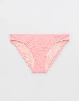Aerie Eyelet Full Coverage Bikini Bottom