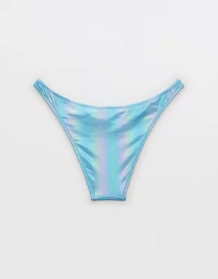 Aerie Metallic Low Rise Cheeky Bikini Bottom