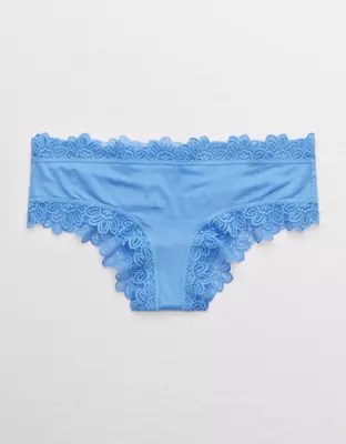 Aerie Lace Trim Shine Cheeky Underwear