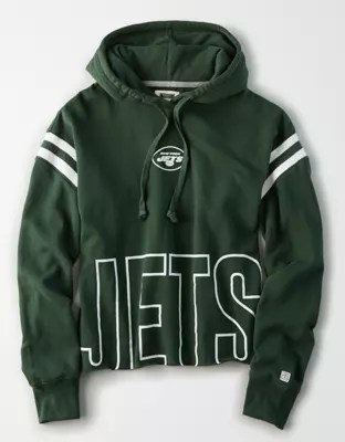 Tailgate Women's New York Jets Cropped Hoodie