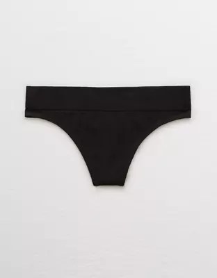 Aerie Ribbed Seamless Thong Underwear