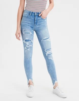 AE 360 Ne(X)t Level Super HighWaisted Jegging, Icy Repair American Eagle Outfitters
