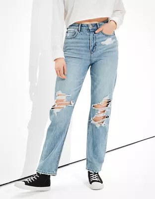 AE Ripped Highest Waist '90s Boyfriend Jean