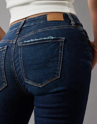 AE Next Level Curvy HighWaisted Skinny Kick Jean Village Green