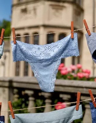 Aerie Garden Party Thong Underwear