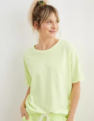 Aerie Boyfriend Distressed Oversized TShirt
