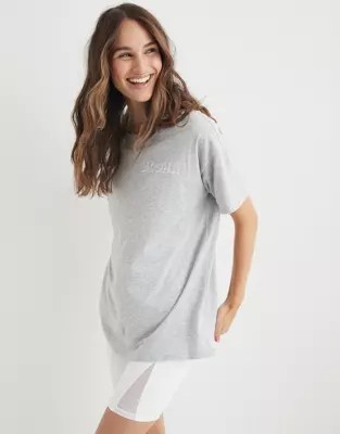 Aerie Boyfriend Distressed Oversized TShirt