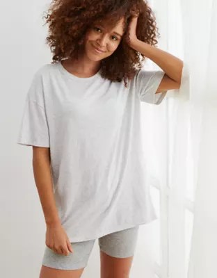 Aerie Boyfriend Distressed Oversized TShirt