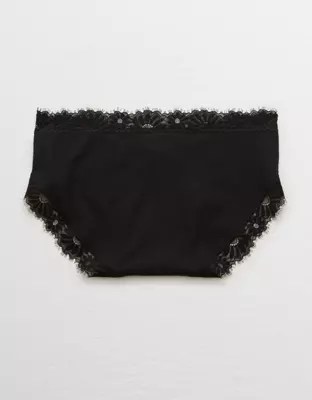 Aerie Cotton Lace Trim Boybrief Underwear