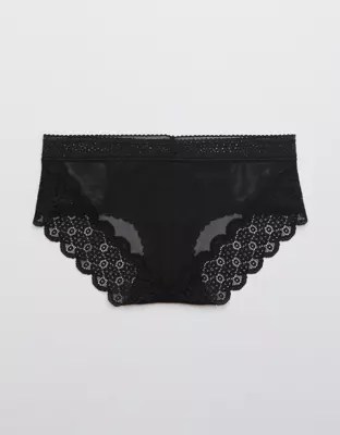Aerie Queens Lace Mesh Boybrief Underwear