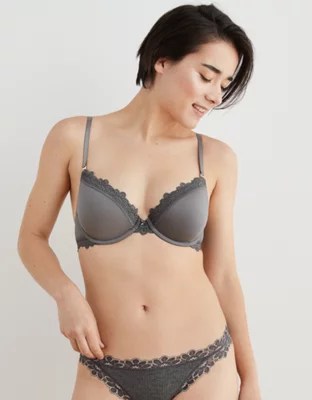 Aerie Real Power Plunge Push Up Bra