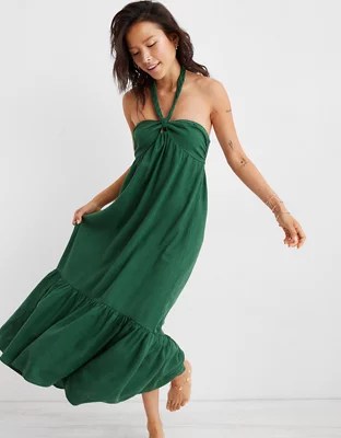 Robe d’été longue baindesoleil asymétrique Aerie