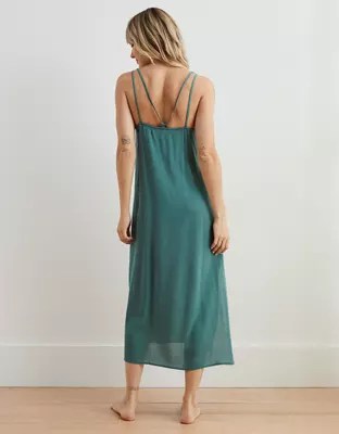 Aerie Gauze Midi Slip Dress
