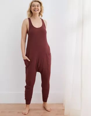 Aerie Real Soft® Ribbed Sleep Jumpsuit