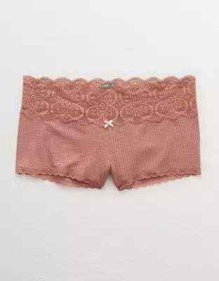Aerie Ribbed Boyshort Underwear