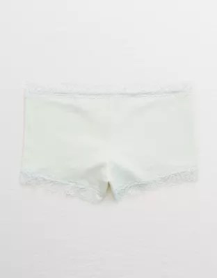 Aerie Cotton Lace Trim Boyshort Underwear