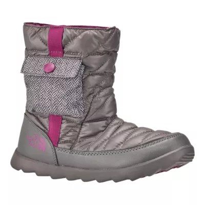 The North Face Women's Thermoball Bootie Winter Boots Grey/Purple