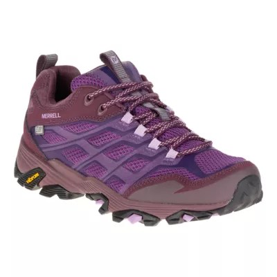 Merrell Women's Moab FST Waterproof Hiking Shoes Purple/Maroon